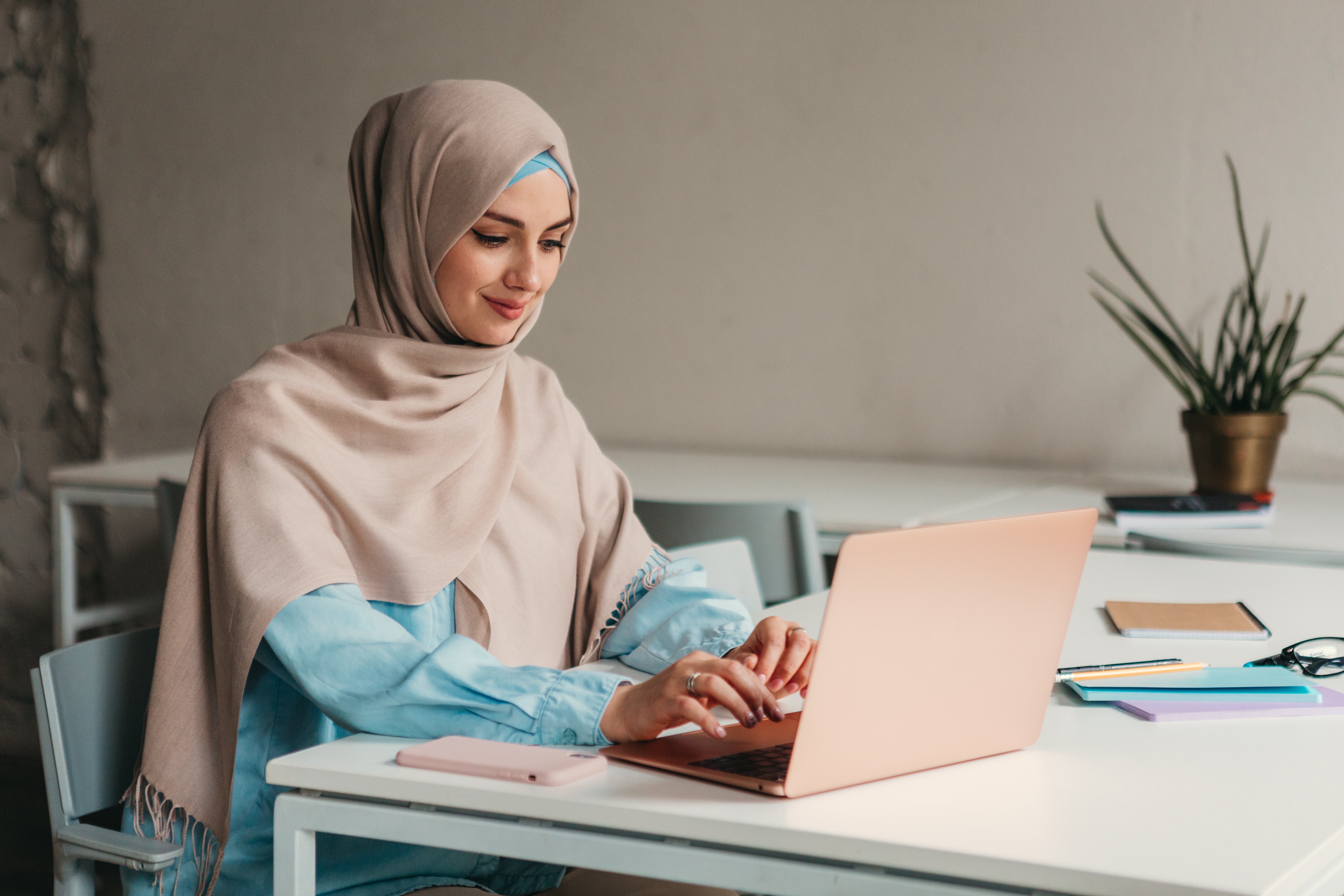 Young Woman On Her Laptop